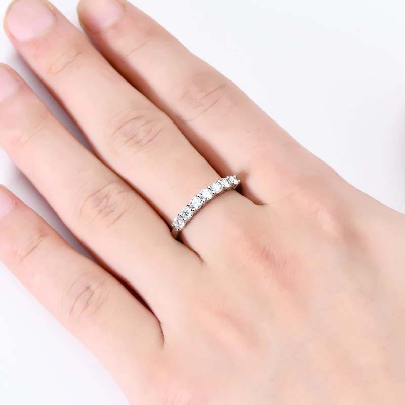 Anillo de plata de ley con siete estrellas para mujer, un accesorio de moda con personalidad que realza tu estilo único.