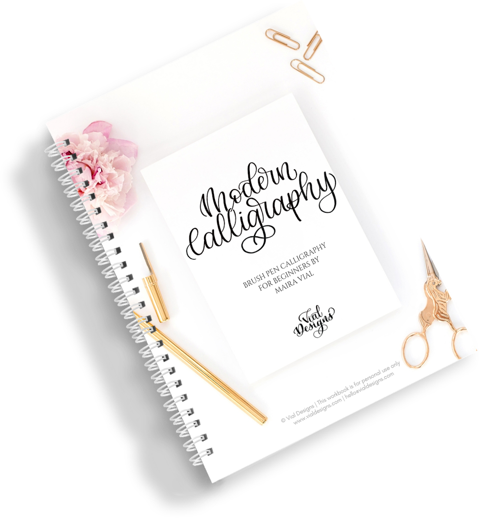 Beginner's Modern Brush Calligraphy - DIGITAL DOWNLOAD