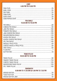 Hotel Prisha menu 4