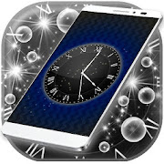 Black Live Clock Wallpaper  Icon