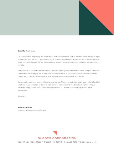 Globex Corp - Letterhead template