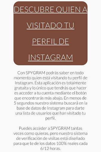 Spygram - Espía en Instagram