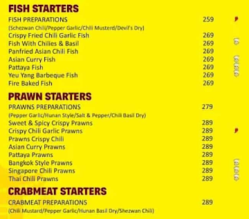 Chinese Wok menu 