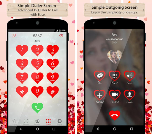 Love CallerScreen Dialer Theme