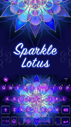 Sparkle Lotus Emoji Keyboard