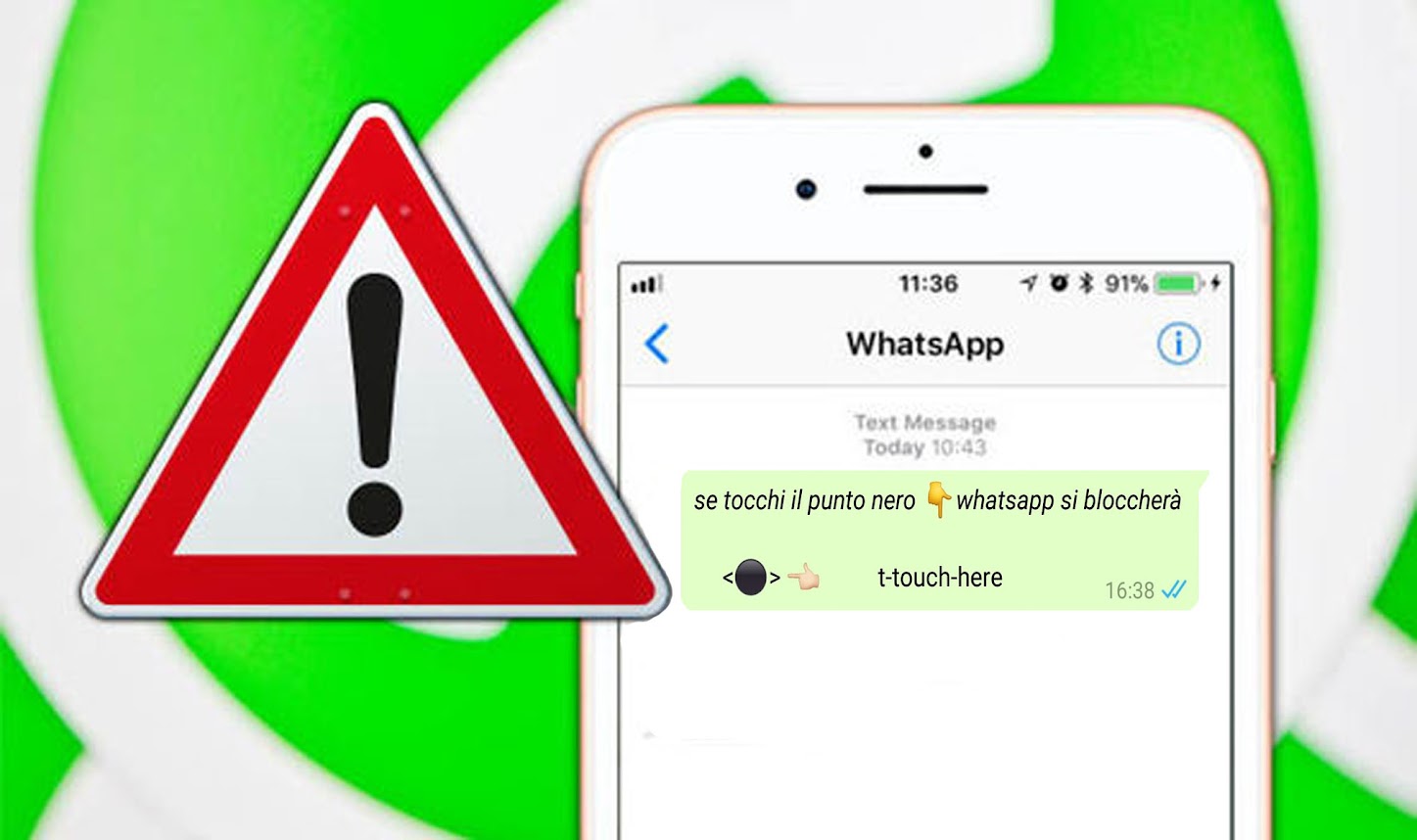 Attenzione al messaggio che blocca WhatsApp, Telegram e Messenger
