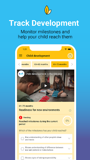 Screenshot Bebbo parenting app