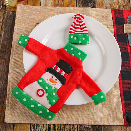 Title 6, Simple Home Fashion Christmas Bottle Cover Deco...