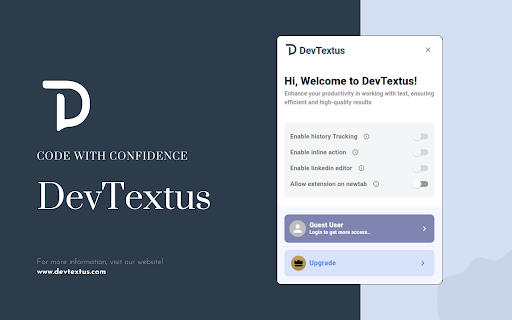 DevTextus: Streamline text, code, and data effortlessly.