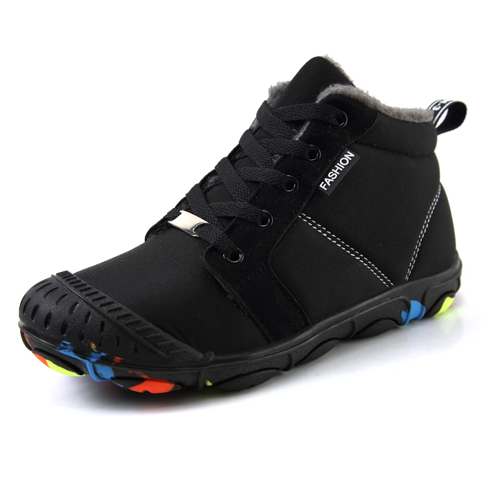 Children's Cotton High-top Snow Boots Outdoor Warm with Velvet Lining. Keep your child's feet warm and protected in cold