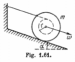 Rolling of a body on an inclined plane