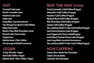 Recharge Coffee menu 1