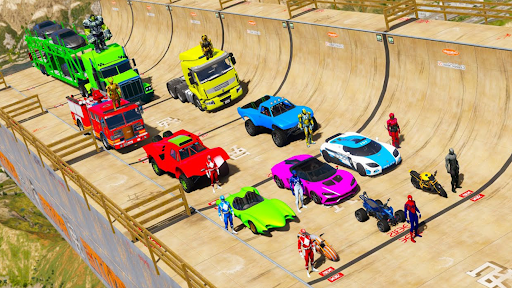 Screenshot Crazy Superhero Car Stunt Race