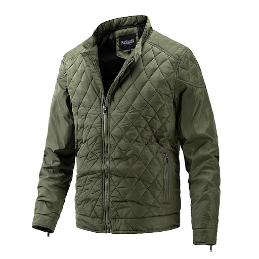 Title 5, Mens Lightweight Cotton Casual Stand Collar Ja...