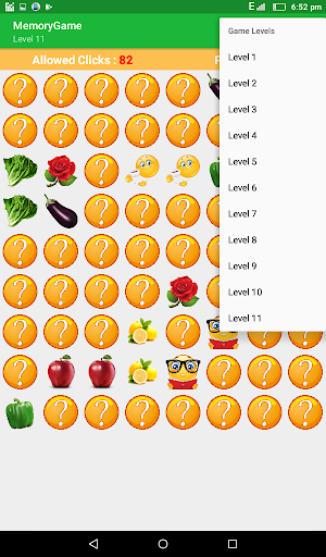 Memory Game. Picture Match