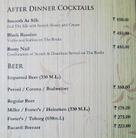 The Aqua Bar - Golden Palms Hotel & Spa menu 8