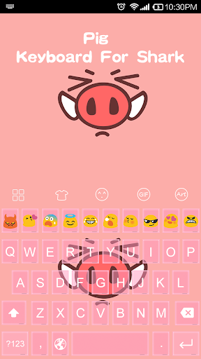 Emoji Keyboard-Pink Pig