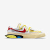 blazer low off white white university red