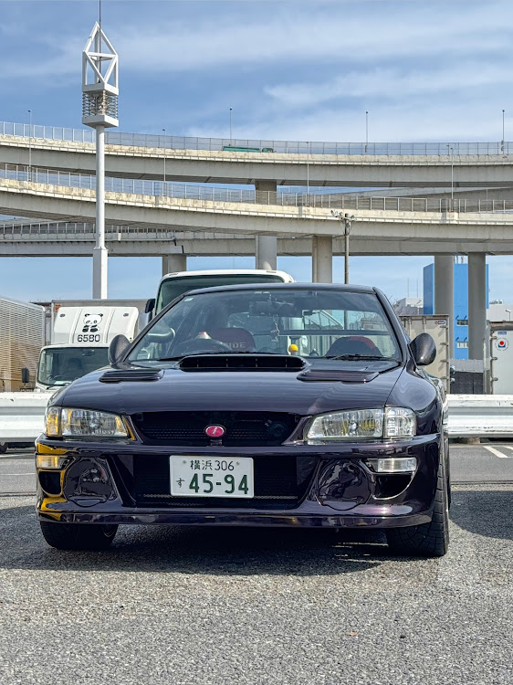 インプレッサ WRXのGC8・ミッドナイトパープル・ワイドボディ・ドライブ・2月もよろしくお願いしますに関するカスタム事例の投稿画像3枚目