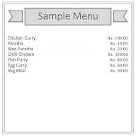 Raju Tumpar Hotel menu 1