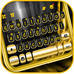 Cover Image of Herunterladen Black Gold Luxury Keyboard Theme 1.0 APK