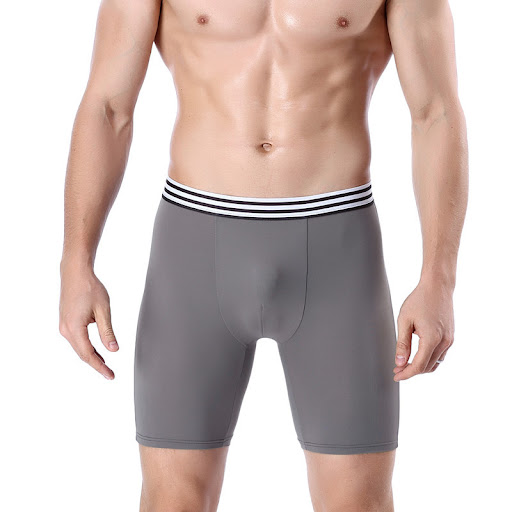 Title 5, Mens Sports Lengthened Cotton Running Boxer Un...