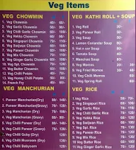 Shrristi Chinese Fast Food menu 2