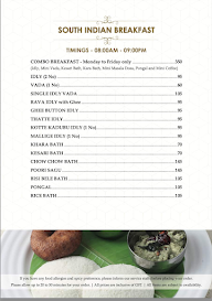 Chalukya Samrat  Cafe menu 1