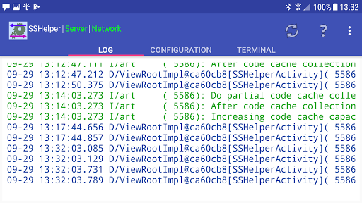Screenshot SSHelper