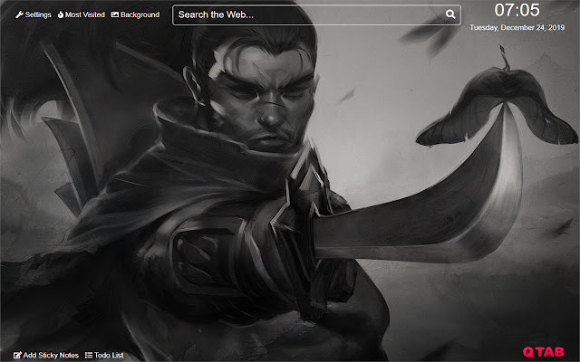 Yasuo league of legends Wallpaper for New Tab