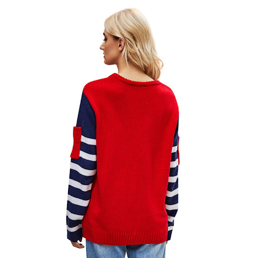 Title 1, Womens Fashion Loose Long Sleeve Knitwear