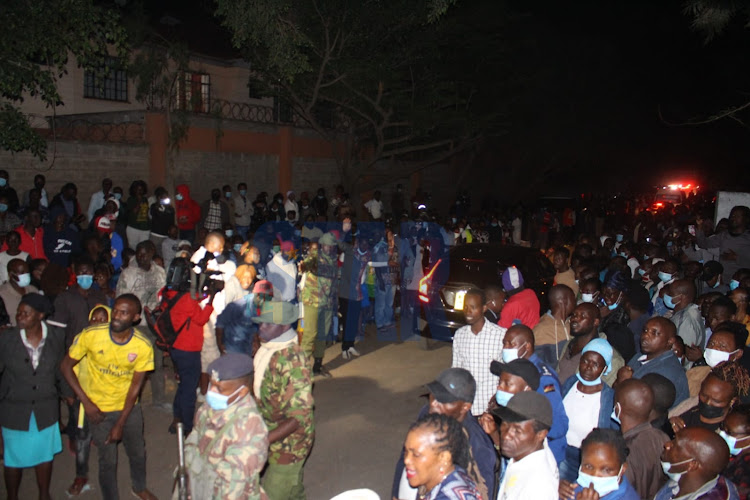 Scenes at Buruburu Girls High School after a fire incident. PHOTO/ANDREW KASUKU