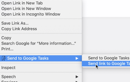 Send to Google Tasks small promo image