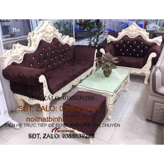 Sofa Tân Cổ Điển Khung Nhựa Đúc Nhập Khẩu