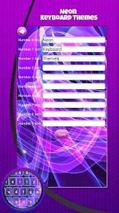 Klávesové Témata Neon - náhled