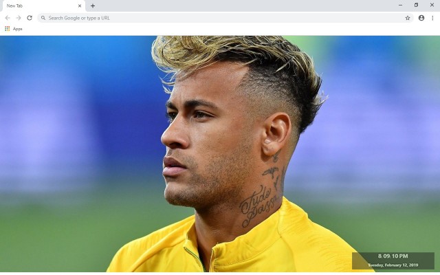 Neymar Full HD Custom New Tab