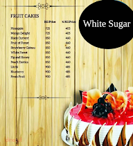 White Sugar menu 1