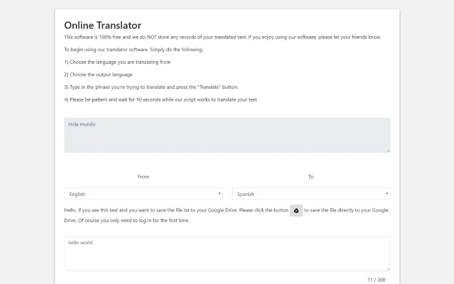 Translate Online for Google Chrome™ Preview image 2