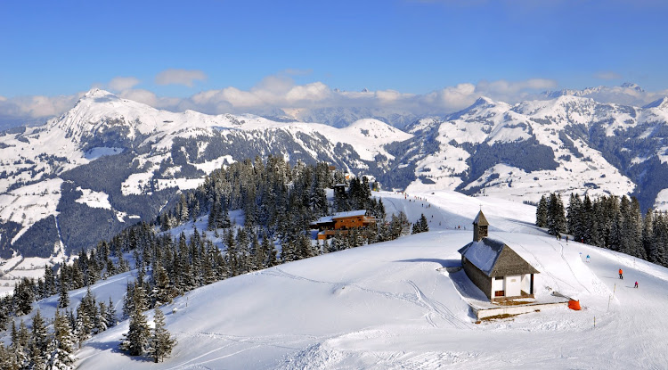 A church in Kitzbühel, Austria, where centuries-old traditions fuse with modern luxury.