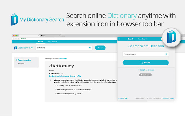 My Dictionary Search chrome extension