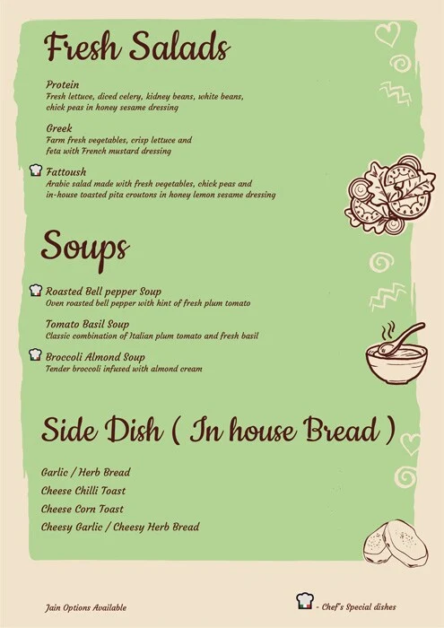 Bite It menu 