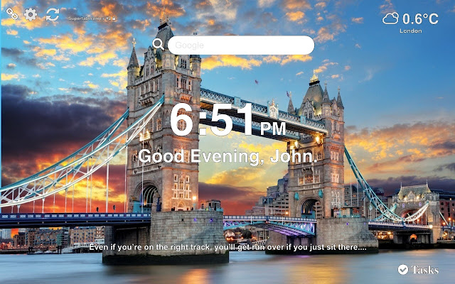 London Wallpaper Tab Theme