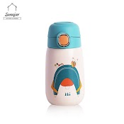 Bình Nước Giữ Nhiệt Sweejar 320Ml Bằng Thép Không Gỉ 304/ 201 Thiết Kế 2 Lớp Chống Rò Rỉ Họa Tiết Hoạt Hình Dễ Mang Theo