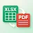 Convert Excel to PDF - XLSX icon