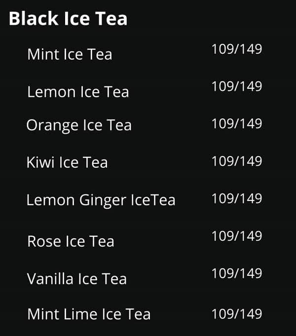 8 Tea menu 