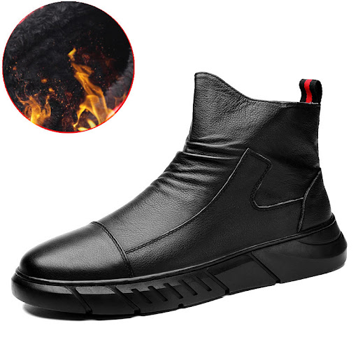 Title 5, Plush Fall/Winter British Style High-Top Snow S...