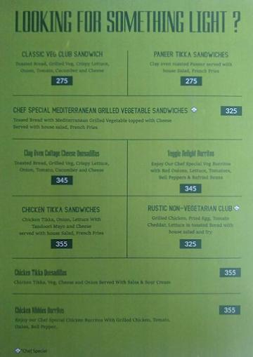 Culture Brew Exchange menu 