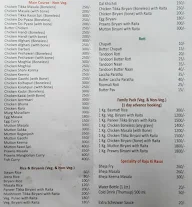 Raju Ki Rasoi menu 1