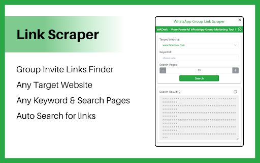 WhatsApp Group Finder-Group Link Scraper-WhatsApp contact link finder