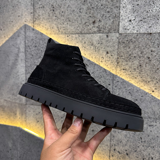 Title 3, Suede Martin Boots Fleece Lined Warm Slugged Bo...